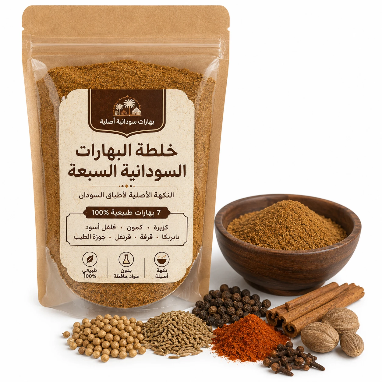 خلطة البهارات السودانية السبعة